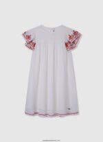 rochie cu imprimeu în dungi fată Pepe Jeans ocean 6Z0R461377 - imagine 5