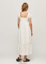 rochie din bumbac peri femei Pepe Jeans alb 6Z0R46217 - imagine 4