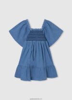 rochie din denim brodata fată Pepe Jeans dafin 6Z0R461380 - imagine 2