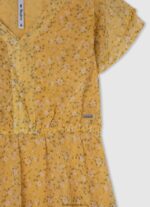 rochie din sifon floral fată Pepe Jeans multi 6Z0R461400 - imagine 3