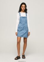 rochie salopeta din denim femei Pepe Jeans denim 6Z0R46162 - imagine 2