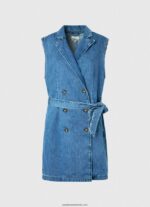 rochie scurtă din denim carmen femei Pepe Jeans denim 6Z0R46154 - imagine 5