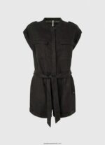 salopeta scurta cu centura femei Pepe Jeans negru 6Z0R46177 - imagine 5