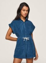 salopeta scurta din catifea femei Pepe Jeans jarman 6Z0R46209
