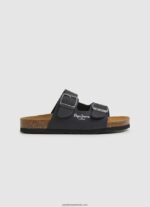 sandale anatomice dublu kansas băiat Pepe Jeans negru 6Z0R461548