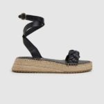 sandale cu pană împletite kate femei Pepe Jeans negru 6Z0R46676