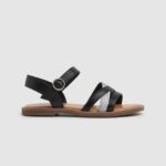 sandale din piele irma divin fată Pepe Jeans negru 6Z0R461336