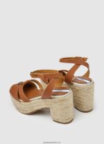 sandale din piele taffy day femei Pepe Jeans bronzat 6Z0R46645 - imagine 5