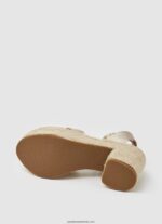 sandale din piele taffy night femei Pepe Jeans aur 6Z0R46646 - imagine 5