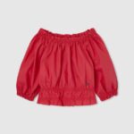 sigrid cropped fit top fată Pepe Jeans studio roșu 6Z0R461447