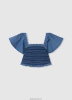sigrid cropped fit top fată Pepe Jeans studio roșu 6Z0R461447 - imagine 3