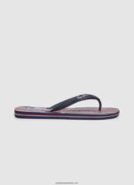 șlapi de plajă hawi flag bărbați Pepe Jeans denim închis la culoare 6Z0R461259