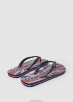 șlapi de plajă hawi flag bărbați Pepe Jeans denim închis la culoare 6Z0R461259 - imagine 4