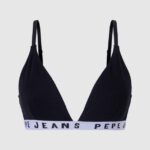 sutien triunghiular din bumbac femei Pepe Jeans negru 6Z0R46538
