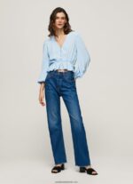 top cropped cu decolteu în V femei Pepe Jeans dafin 6Z0R46326 - imagine 2