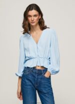 top cropped cu decolteu în V femei Pepe Jeans dafin 6Z0R46326