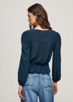 top cropped cu decolteu în V femei Pepe Jeans dulwich 6Z0R46325 - imagine 4