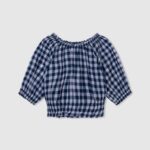 top cu imprimeu în carouri fată Pepe Jeans multi 6Z0R461419
