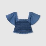 top sia din denim fată Pepe Jeans dafin 6Z0R461446