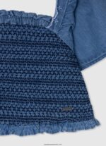 top sia din denim fată Pepe Jeans dafin 6Z0R461446 - imagine 3