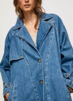 trenci supradimensionat din denim femei Pepe Jeans denim 6Z0R46108 - imagine 3