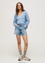 tricou ajurat cu croială relaxată femei Pepe Jeans dafin 6Z0R46229 - imagine 2
