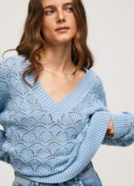 tricou ajurat cu croială relaxată femei Pepe Jeans dafin 6Z0R46229