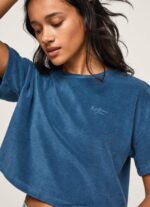 tricou cropped din catifea femei Pepe Jeans jarman 6Z0R46461