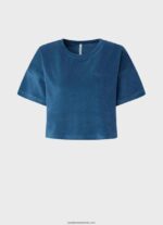 tricou cropped din catifea femei Pepe Jeans jarman 6Z0R46461 - imagine 5