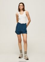 tricou cu decolteu cu volane femei Pepe Jeans alb 6Z0R46390 - imagine 2