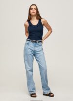 tricou cu decolteu cu volane femei Pepe Jeans dulwich 6Z0R46441 - imagine 2