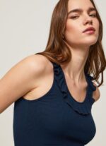 tricou cu decolteu cu volane femei Pepe Jeans dulwich 6Z0R46441