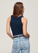 tricou cu decolteu cu volane femei Pepe Jeans dulwich 6Z0R46441 - imagine 4