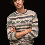 tricou cu guler rotund cu dungi bărbați Pepe Jeans multi 6Z0R46857