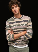 tricou cu guler rotund cu dungi bărbați Pepe Jeans multi 6Z0R46857