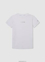 tricou cu imprimeu cu logo băiat Pepe Jeans aproape alb 6Z0R461643