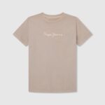 tricou cu imprimeu cu logo băiat Pepe Jeans malţ 6Z0R461652