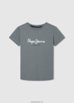 tricou cu imprimeu cu logo băiat Pepe Jeans strălucire 6Z0R461611 - imagine 3