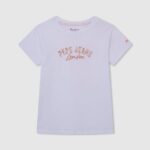 tricou cu imprimeu cu logo fată Pepe Jeans alb 6Z0R461455