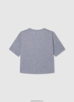tricou cu imprimeu dragoste fată Pepe Jeans marnă cenușie 6Z0R461445 - imagine 2
