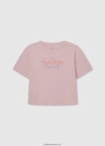 tricou cu imprimeu dragoste fată Pepe Jeans studio roșu 6Z0R461444 - imagine 5