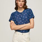 tricou cu imprimeu floral femei Pepe Jeans multi 6Z0R46444