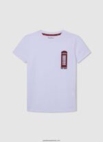 tricou cu imprimeu foto băiat Pepe Jeans aproape alb 6Z0R461655 - imagine 3