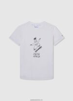 tricou cu imprimeu foto băiat Pepe Jeans aproape alb 6Z0R461655 - imagine 4