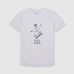tricou cu imprimeu grafic băiat Pepe Jeans aproape alb 6Z0R461653