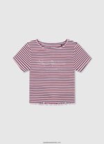 tricou cu imprimeu în dungi fată Pepe Jeans ocean 6Z0R461467 - imagine 3