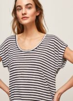 tricou cu imprimeu în dungi femei Pepe Jeans dulwich 6Z0R46458 - imagine 3