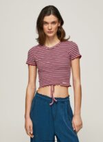 tricou cu imprimeu în dungi femei Pepe Jeans multi 6Z0R46442