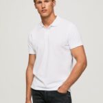 tricou cu logo bărbați Pepe Jeans alb 6Z0R461085