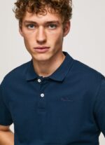 tricou cu logo bărbați Pepe Jeans marina 6Z0R461078